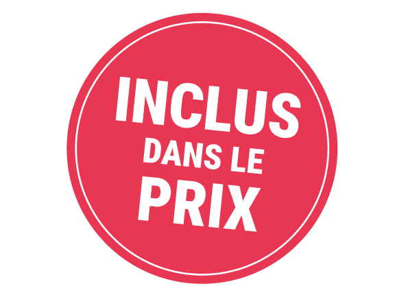 Badge 'Inclus dans le prix'