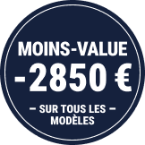 Moins-value -2850&euro; sur tous les modèles