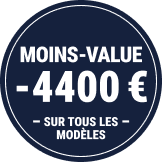 Moins-value -4400&euro; sur tous les modèles